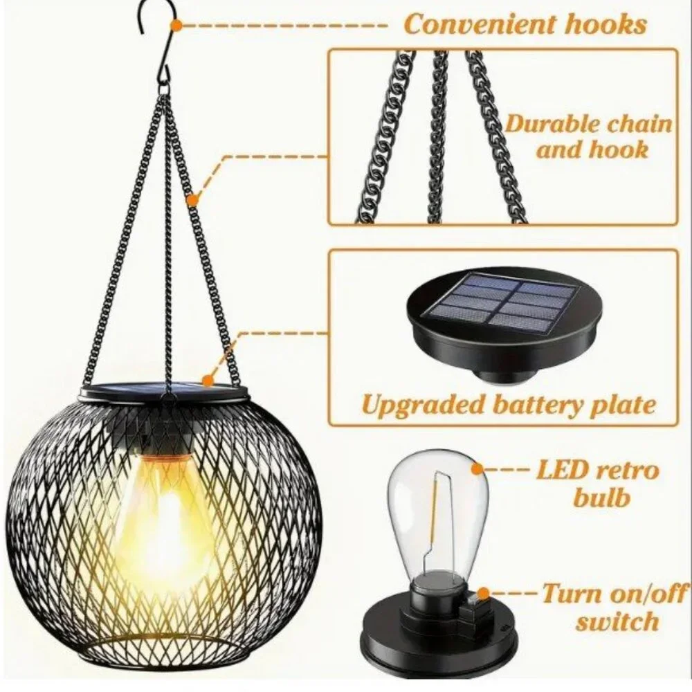 NWT SOLAR LANTERNS 2-PACK - Picture 2 of 3